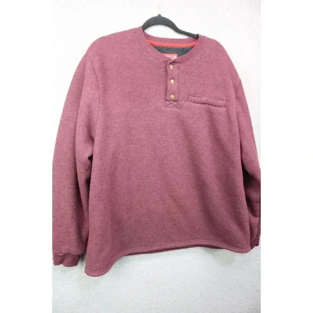 Coleman Men's Long Sleeve Fleece Lined Top-Size XXL